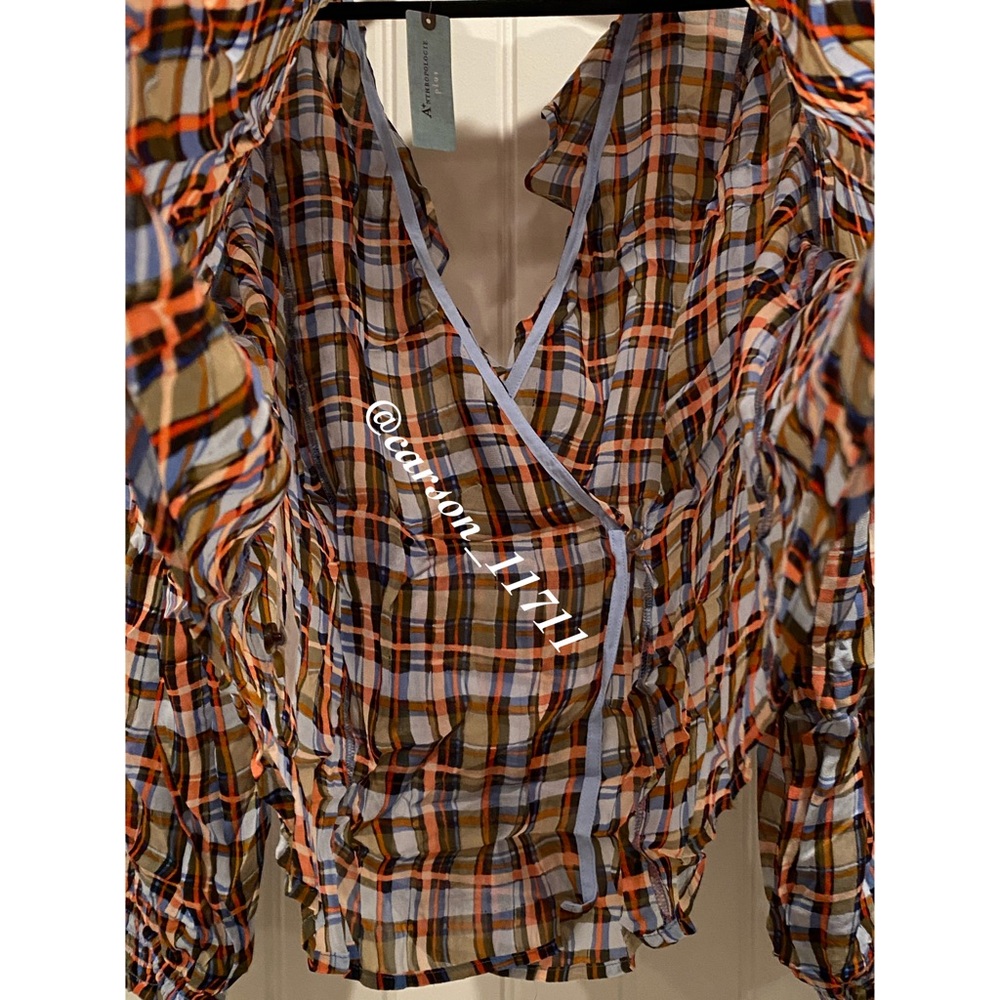 NWT Anthropologie Laila Ruffled Blouse by Maeve - Picture 7 of 9